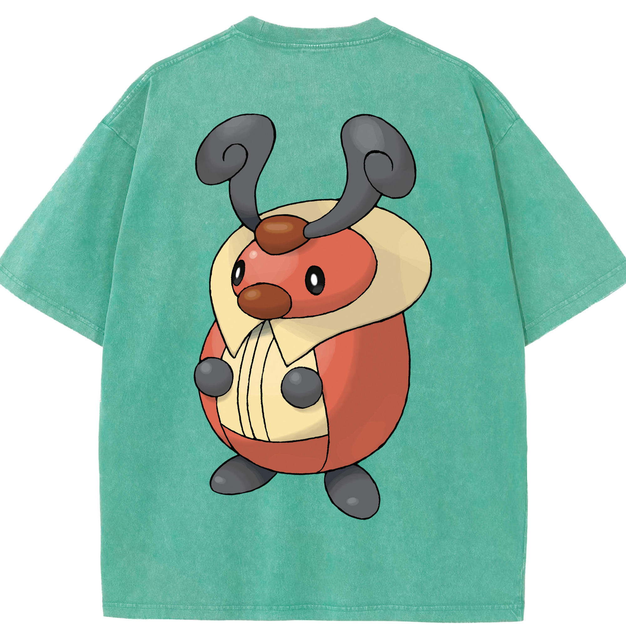 （画像用） ポケットモンスター Pokémon 綿100% ヴィンテージ風 半袖Tシャツ（背面プリント）